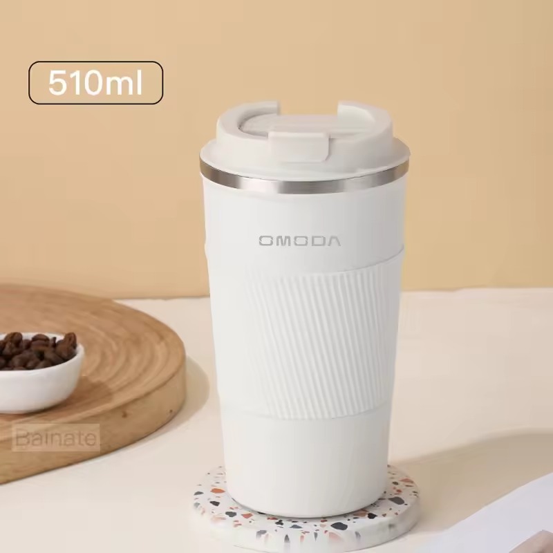 Omoda Stainless Steel Coffee Mug | Thermal Insulated Car Travel Cup
