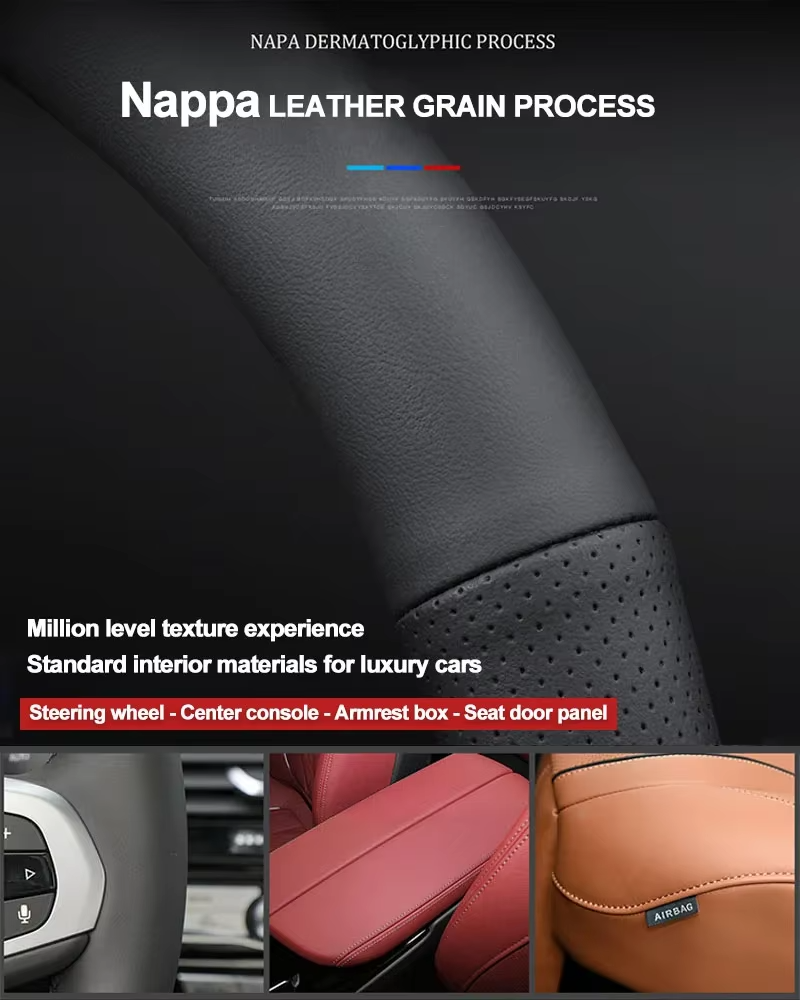 Omoda D-Shape Steering Wheel Cover | Leather Grip Protector