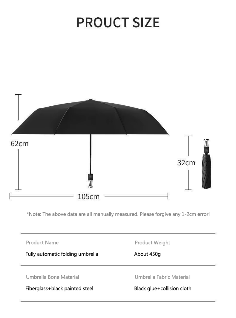 Omoda Automatic Folding Umbrella | Windproof UV Protection Compact Umbrella