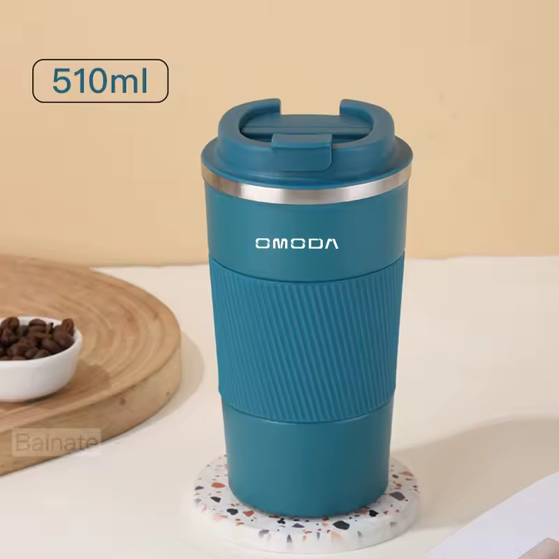 Omoda Stainless Steel Coffee Mug | Thermal Insulated Car Travel Cup
