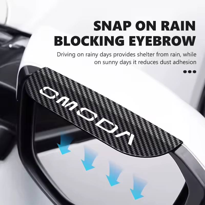 Omoda Rearview Mirror Rain Eyebrow Shields | 2pcs Rainproof Covers