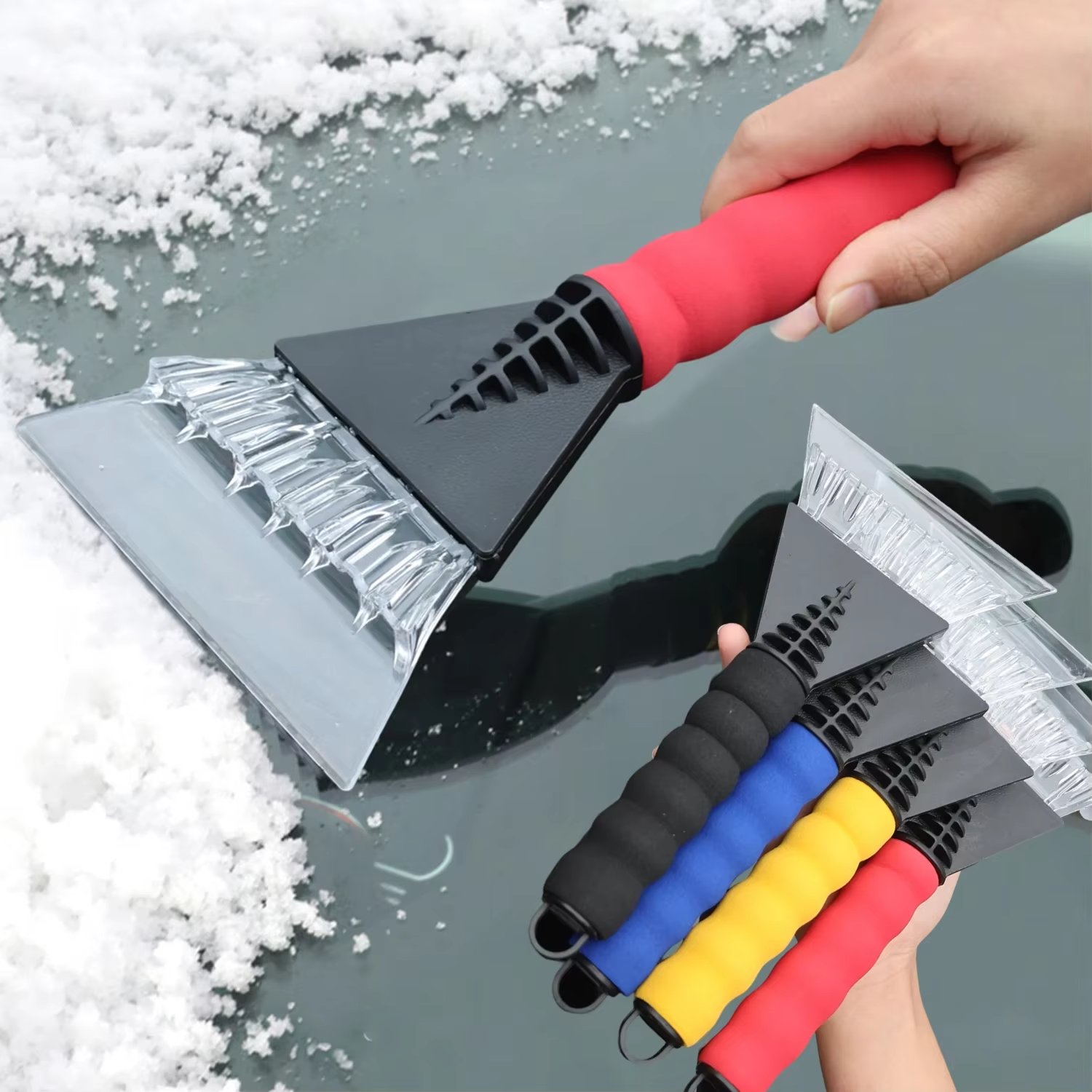 Omoda Car Ice Scraper | Heavy-Duty Windscreen Snow & Ice Remover