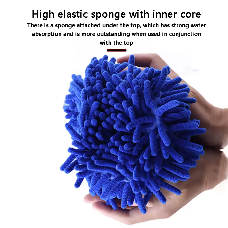 Omoda Microfibre Car Wash Mitt | Chenille Scratch-Free Cleaning Glove