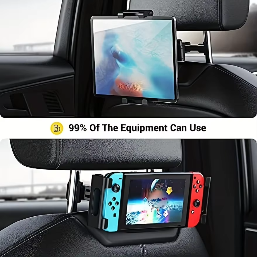 Omoda Rear Seat Tablet & Phone Holder | Adjustable Headrest Mount