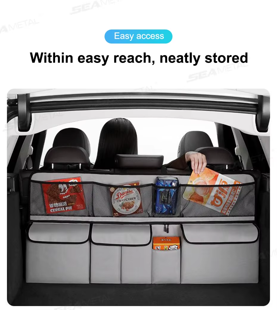 Omoda Foldable Car Trunk Hanging Storage Bag | Rear Seat Back Organiser