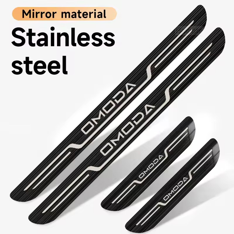 Omoda Door Sill Protectors | 4pcs Stainless Steel Threshold Strips