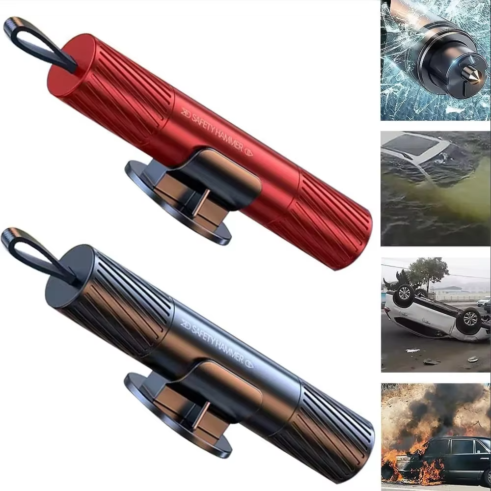 Omoda 2-in-1 Car Safety Tool | Emergency Glass Breaker & Seat Belt Cutter
