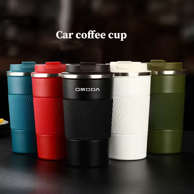 Omoda Stainless Steel Coffee Mug | Thermal Insulated Car Travel Cup