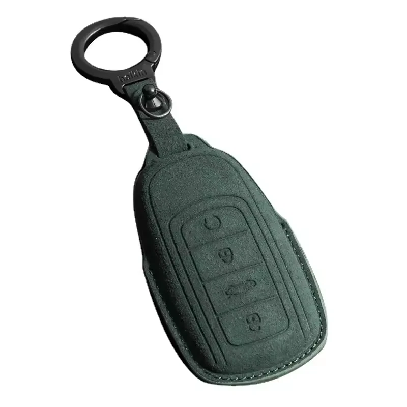 Omoda Key Fob Cover Case | Premium PU Leather Protective Key Shell with Keychain